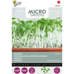 Buzzy Microgreens - Mizuna Green - Groentezaden - 1 g