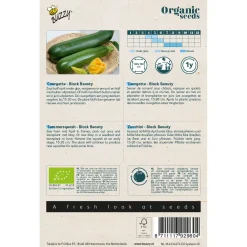 Buzzy Organic Courgette Black Beauty - Bio - Groentezaden - 2 g