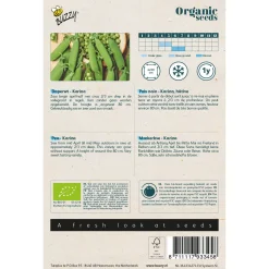 Buzzy Organic Doperwt Karina  - Bio - Groentezaden - 20 g