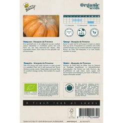 Buzzy Organic Eetbare Pompoen Musquée De Provence  - Bio - Groentezaden - 2.5 g