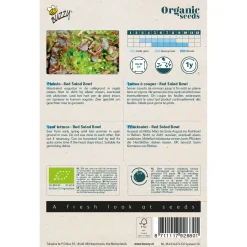Buzzy Organic Pluksla Red Salad Bowl  - Bio - Groentezaden - 1 g