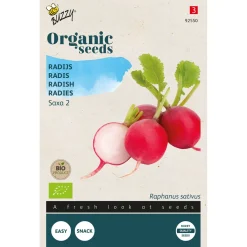 Buzzy Organic Radijs Saxa 2 - Bio - Groentezaden - 2.5 g