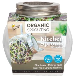 Buzzy Organic Sprouting Pot Pikante Salade Bio - Groentezaden - 7.5 g