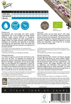Buzzy Organic Sprouting Salademengsel Pikant - Bio - Groentezaden - 30 g