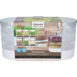 Buzzy Organic Sprouting Tower 3 Laags Bio - Groentezaden - 3 stuks