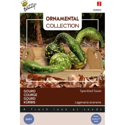 Buzzy Ornamental Gourd Speckled Swan (Lagenaria Siceraria) - Groentezaden - 2.5 g
