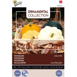 Buzzy Ornamental Patisson Colour Mix - Groentezaden - 3 g