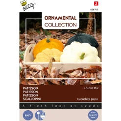 Buzzy Ornamental Patisson Colour Mix - Groentezaden - 3 g