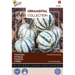 Buzzy Ornamental Pompoen Sweet Dumpling - Groentezaden - 1 g