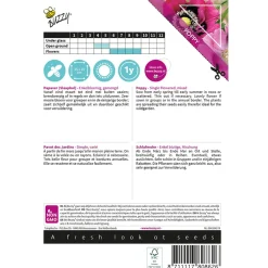 Buzzy Poppy Flowers - Papaver Slaapbol - Bloemenzaden - 1 g