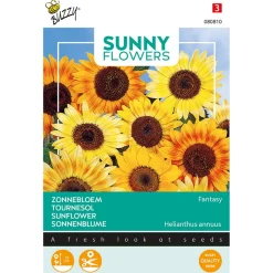 Buzzy Sunny Flowers - Zonnebloem Fantasy - Bloemenzaden - 1 g