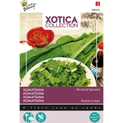 Buzzy Xotica Komatsuna - Mustard Spinach - Exotische zaden - 3 g