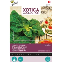 Buzzy Xotica Turkse Spinazie America - Exotische zaden - 20 g