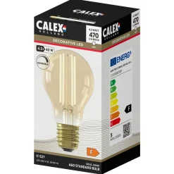 Calex Led Filament Lamp Goud E27 A60 4.5w - Lichtbron - Warm Wit 1 stuk