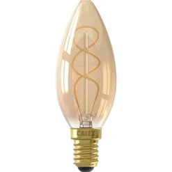 Calex Led Kaars Goud Flex Filament E14 4w 136lm - Lichtbron -