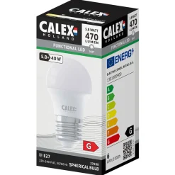 Calex Led Kogel E27 P45 5.8w 470lm - Lichtbron - Warm Wit 1 stuk