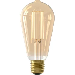 Calex Led Rustiek Filament Goud E27 St64 3.5w 250lm - Lichtbron - Warm Wit 1 stuk