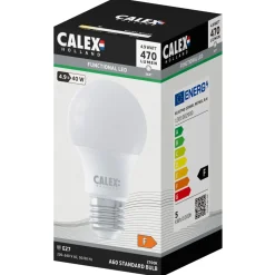 Calex Led Standaard Mat E27 4.9w A60 470lm - Lichtbron - Warm Wit 1 stuk