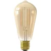 Calex Smart Led Filament Goud Rustiek E27 St64 - Lichtbron - 7 Watt