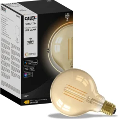 Calex Smart Led Filament Goud Globe E27 G95 - Lichtbron - 7 Watt