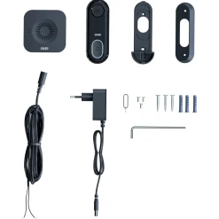 Calex Smart Videodeurbel - Bewaking - Zwart