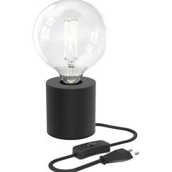 Calex Tafelarmatuur Rond Black + Schakelaar 1.8m - Lichtbron -