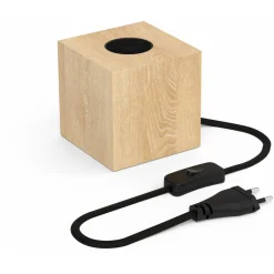 Calex Tafelarmatuur Wood + Schakelaar 1.8m - Lichtbron -