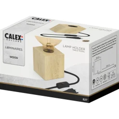 Calex Tafelarmatuur Wood + Schakelaar 1.8m - Lichtbron -