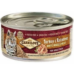 Carnilove Cans Turkey & Reindeer - Kattenvoer - Kalkoen Rendier 100 g
