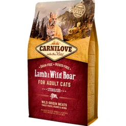 Carnilove Lamb & Wild Boar Sterilised - Kattenvoer