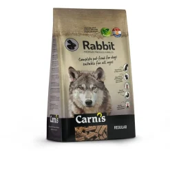 Carnis Droogvoeding Geperst Rabbit Regular - Hondenvoer - Konijn 4 kg