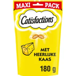 Catisfactions Kattensnoepjes - Maxi Pack - Kattensnack - Kaas 180 g
