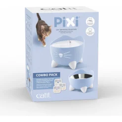 Catit Pixi Fountain Combi Kit - Kattendrinkbak - Blauw Wit