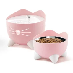 Catit Pixi Fountain Combo Kit - Kattendrinkbak - Pink Wit