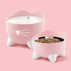 Catit Pixi Fountain Combo Kit - Kattendrinkbak - Pink Wit