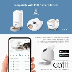 Catit Pixi Smart Mouse Camera - Kattenspeelgoed - Wit
