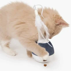 Catit Pixi Spinner - Kattenspeelgoed - Wit Grijs