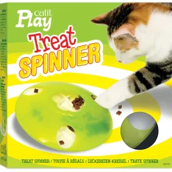 Catit Play Treat Spinner - Kattenspeelgoed - Ø19.5x5.8 cm Wit Groen