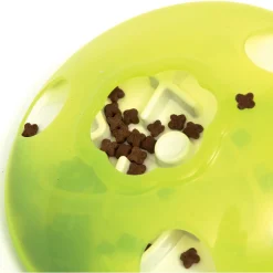 Catit Play Treat Spinner - Kattenspeelgoed - Ø19.5x5.8 cm Wit Groen