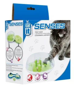 Catit Senses Treat Maze - Kattenspeelgoed - 16x16x7.5 cm Groen Wit