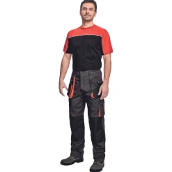 Cerva Werkbroek Emerton Antraciet&Oranje - Werkkleding