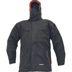 Cerva Werkjas Emerton Gevoerd Zwart - Werkkleding