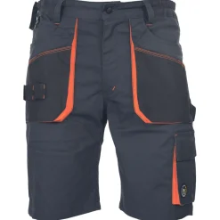 Cerva Werkshort Emerton Stretch - Werkkleding - Grijs Oranje 54