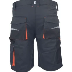 Cerva Werkshort Emerton Stretch - Werkkleding - Grijs Oranje 54