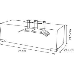 Ciano Waterschildpadden Tartarium  80 - Terraria - 79x29.7x27.5 cm Wit