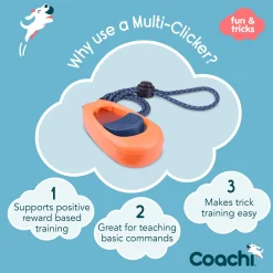 Coachi Multi-Clicker - Hondenopvoeding - Coral Navy