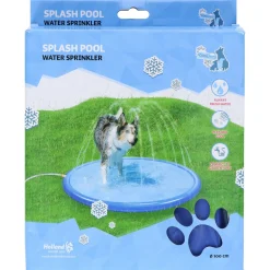 Coolpets Splash Pool Sproeier - Hondenverkoeling - 100 cm Lichtblauw