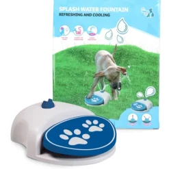 Coolpets Splash Water Fountain - Hondenverkoeling - Wit Blauw