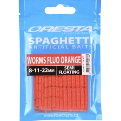 Cresta Spaghetti Worms Fluo Orange - Aas -