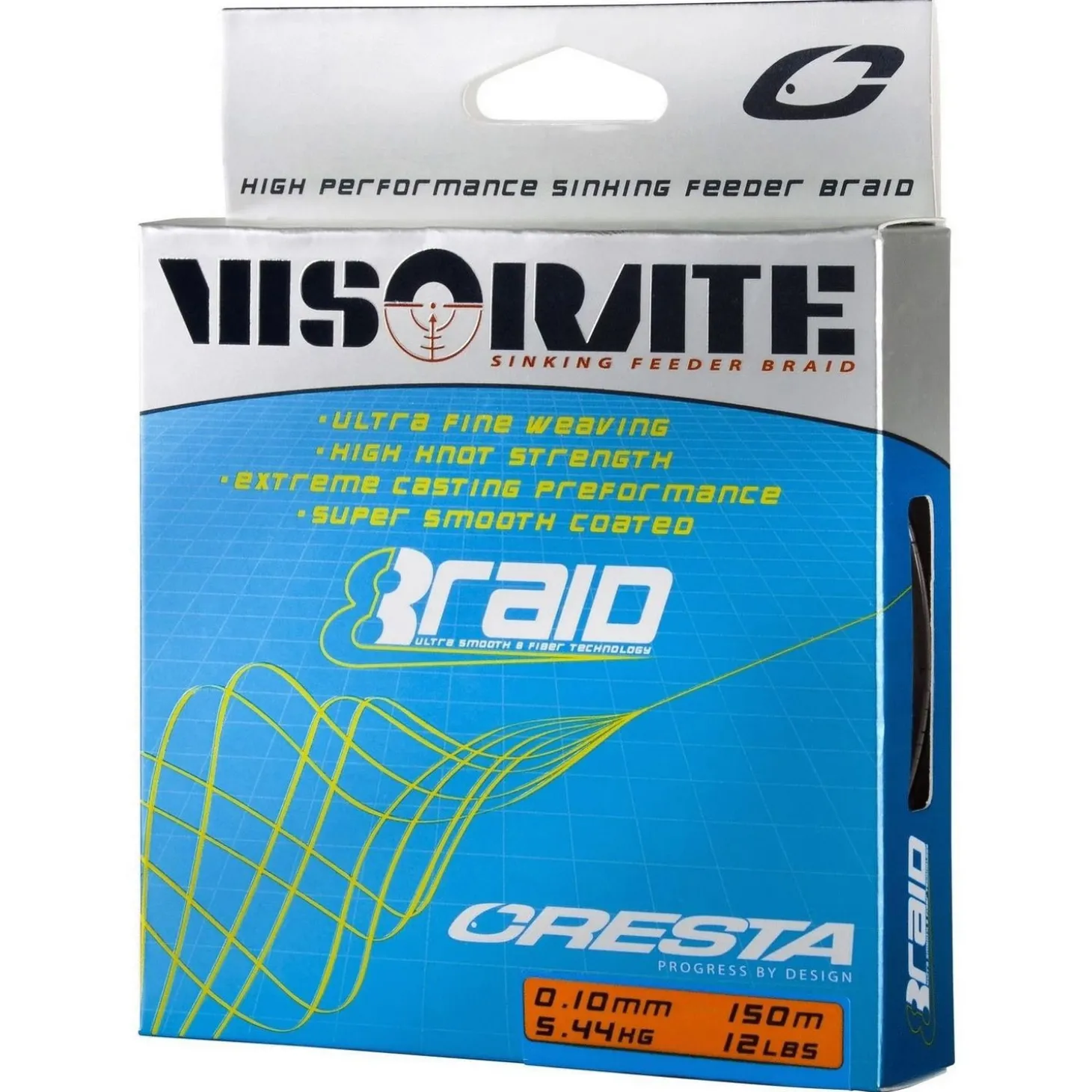 Cresta Visorate Feeder Braid 0.08mm 150m - Vislijn -